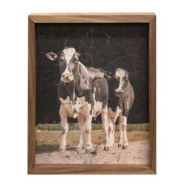 Two Holstein Cows Framed Print 8x10 - The Fox Decor